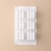 Form for mousse desserts and baking konfinetta "Raphael", silicone, 29.7 × 17.5 × 5.7 cm, 6 cells (6.2 × 6.2 cm), white color