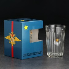 A glass 