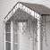 Garland "fringe" 3 x 0.9 m, IP65, UMS, dark rubber thread, 232 LED, white glow, 220 V