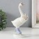 Polystone souvenir "Goose on rollers, with a bouquet" 9.5x6.5x18.5 cm