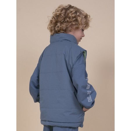 Vest for boys, height 146 cm, jeans color-8