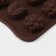 Form for chocolate “Polyana”, silicone, 20.5 × 10.5 × 1.5 cm, 15 cells (2.3 × 2.3 cm), brown color