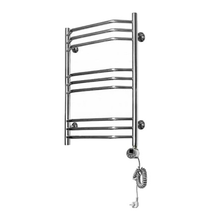 Domoterm electric heated towel rail "Laura", 500 x 700 mm, 9 crossbars, right, chrome-1