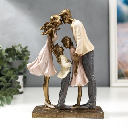 Polystone souvenir "Big, friendly family" 25x8x19.5 cm-3