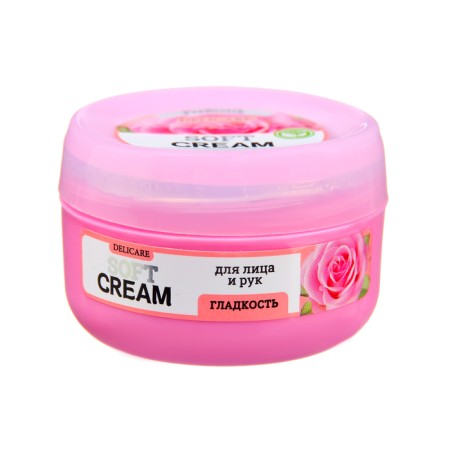 Delicare face and hand cream smoothness with rose extract, 30 ml