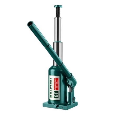 Bottle-bottle jack Kraftool Double RAM 43463-6, two-stage, rise 170-420 mm, 6 tons-1