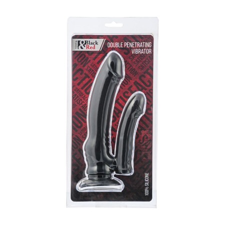 Double vibrator Black & Red by Toyfa, Black Color, 19.5 cm-1