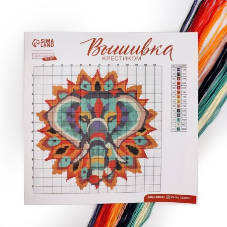 Cross -stitch "Indian Motives", a set for creativity, a set for creativity, 25 x 25 cm-2