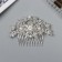 Hair crest "Leon" Flower, 9x6 cm, silver