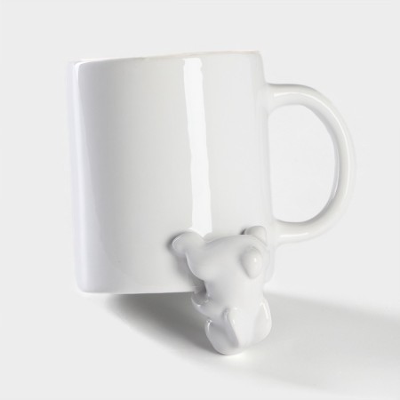 Mug of the shade "bunny", 380 ml, white color-12