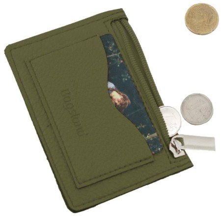 Cartholder (VV009-02550) genuine leather, green, 1x10x11 cm-1