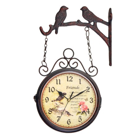 Walls are double-sided, on the suspension "Two Birds", smooth move, D-17 cm, 24 x 40 cm