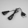 Extension cord for indoor garlands, 1.5 m, dark thread, UMS-Vilka
