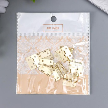 Loop for the casket metal with rounded corners (set 15 pcs) 1.7x1.9 cm-3