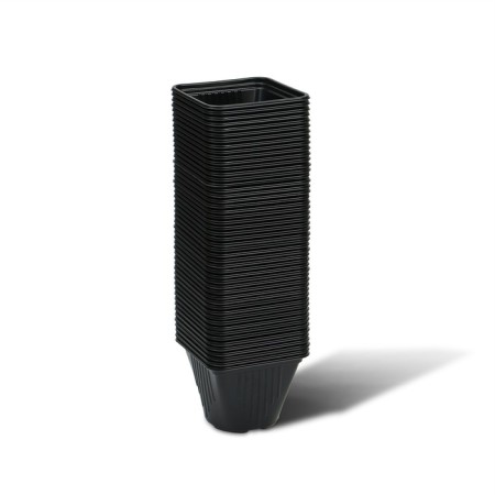 Pot for seedlings, 750 ml, D = 8.5 cm, h = 12 cm, black, Greengo-6