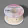 The tape is decorative, with glitter, 38 mm, 9 ± 0.5 m, beige/gold color