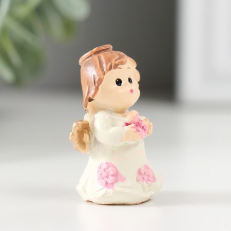 Souvenir Polystone "Angel with a Flower" MIX 2x2.5x4 cm-2