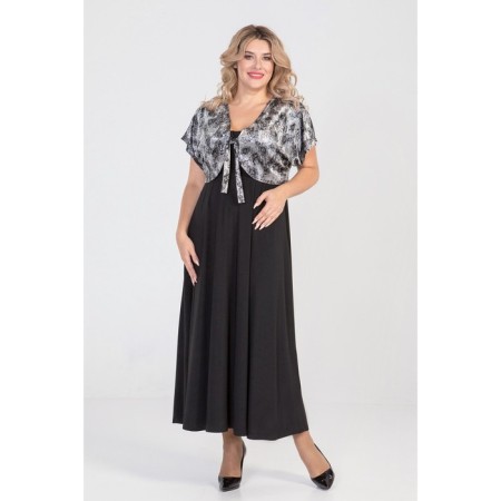 Female dress, size 54, black color-2
