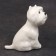Porcelain figurine "West Heyland White Terrier, sits", 7 cm