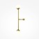 Bra Maytoni Mod285WL-L10BS3K, LED, 10W, 14.1x13x48 cm, 900lm, brass color