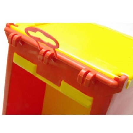 Bunker feeder for rabbits, plastic, with a lid-4