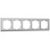 Frame for 5 stark posts (silver matte) W0051865
