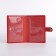 Passport cover on the button, red color