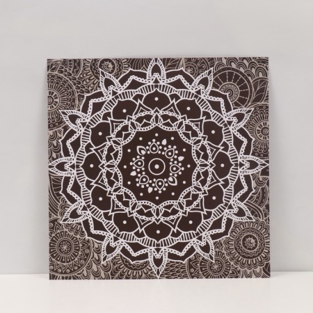 Photophone bilateral cardboard density 350 g "Michendi. Cream and cinnamon" 50x50 cm-3