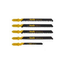 A set of saws for a knob on the wood of KWB, 5 objects, straight/curly cutter