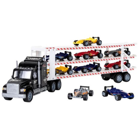 Auto -VOCIS CAIS GIVITO "Racing Track", with cars, three -level, black color, 64 cm-9