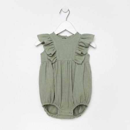 Body with ruffles crumb I am "Muslin", height 80-86 cm, green color