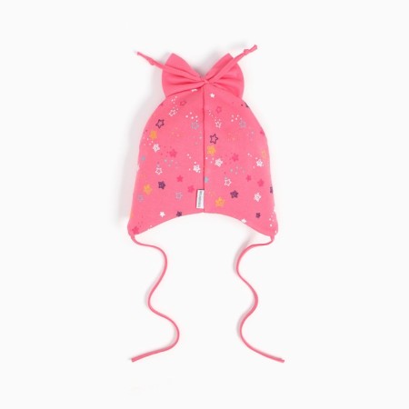 A cap for a girl, coral color, size 44-46-2