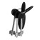 Furniture hook Cappio Rabbit, two -rod, black