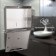 Dispenser for paper sheet towels, stainless steel