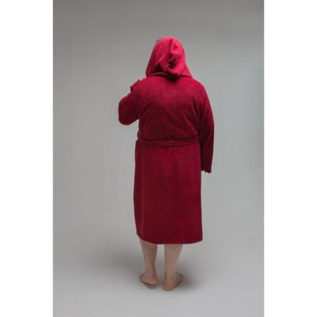 Frequencies Tainted Hood with a hood, size 60-62, burgundy color-2