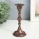 Polystone candlestick for 1 Callistan Candle Brown 15.5x7x7 cm