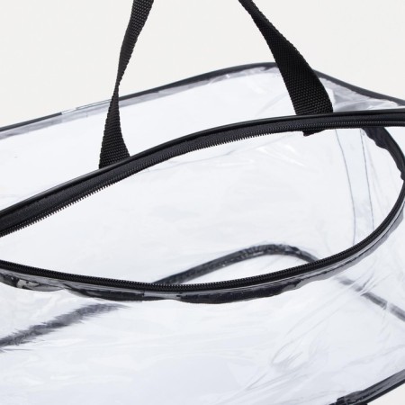 Lightning cosmetic bag, transparent/black color-3