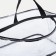 Lightning cosmetic bag, transparent/black color