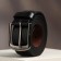 Male belt "male style", leatherette, black color
