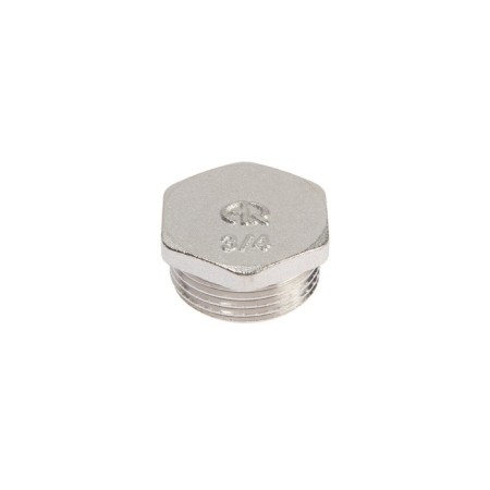 Aqualink plug, 3/4 ", outer thread, nickel -plated brass