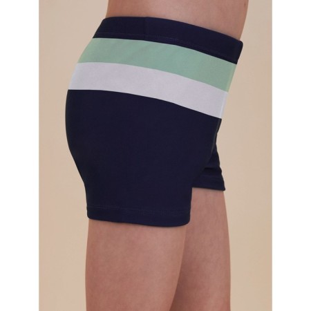 Swimming trunks for boys, height 104-110 cm, dark blue color-1