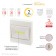 Pushlite owls, 3haaa, white, 1 pcs