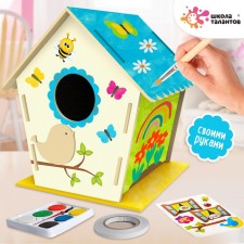 We make a birdhouse with our own hands 
