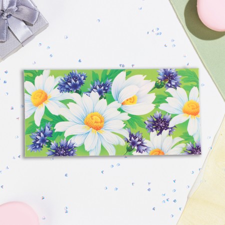 Money envelope "Universal" chamomile, 16.5 x 8 cm-1