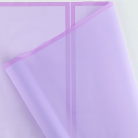 Flower film matte packaging "border" lavender + lilac 0.5x9 m-2