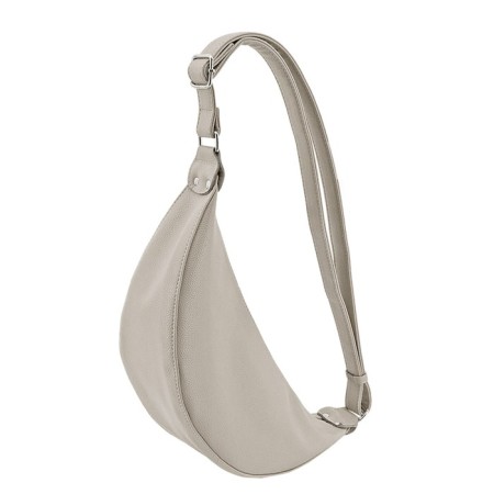 Bag over the shoulder, lightning department, beige color 12x40x15cm