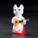 Porcelain figurine "Cat with a balalaika", 11 cm