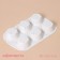 Konfinetta baking form “Figures. Circle ”, silicone, 28 × 18 × 3.5 cm, 6 cells (D = 7.8 cm), white color