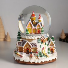 Souvenir Polystone Water Ballion Music, Light 