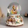 Souvenir Polystone Water Ballion Music, Light "Gingerbread City" D = 12 cm 16.5x16.5x19.5 cm